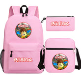 Roblox Game SchoolBag Backpack Shoulder Bag Book Pencil Bags  3pcs Set